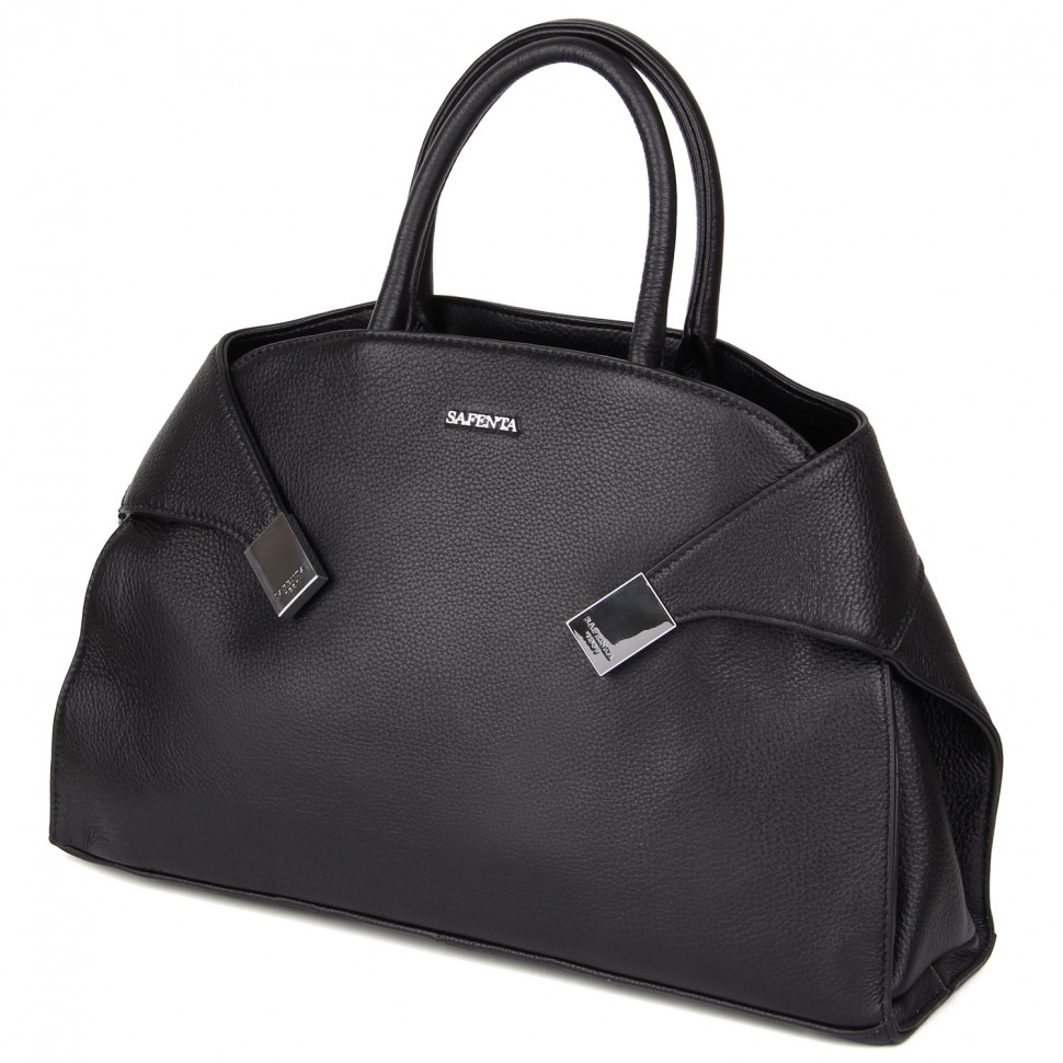 Сумка шкіра SAFENTA 98349-2 black F
