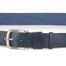 Ремень 45 синий гладкий №2