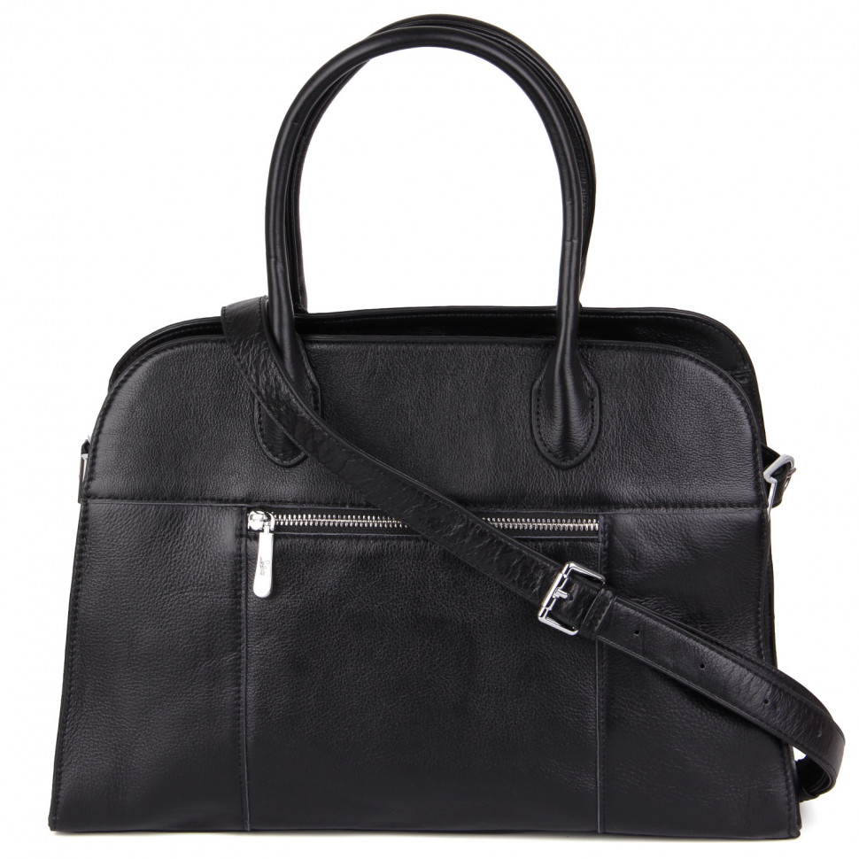 Сумка шкіра SAFENTA 98317 black F