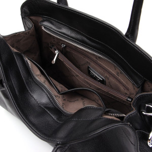 Сумка шкіра SAFENTA 98317 black F