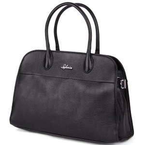 Сумка шкіра SAFENTA 98317 black F