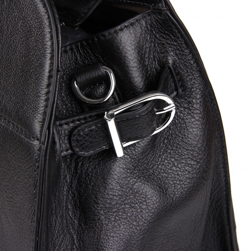 Сумка шкіра SAFENTA 98317 black F