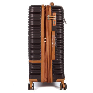 Набір валіз 9032 (20-24) Black rose gold