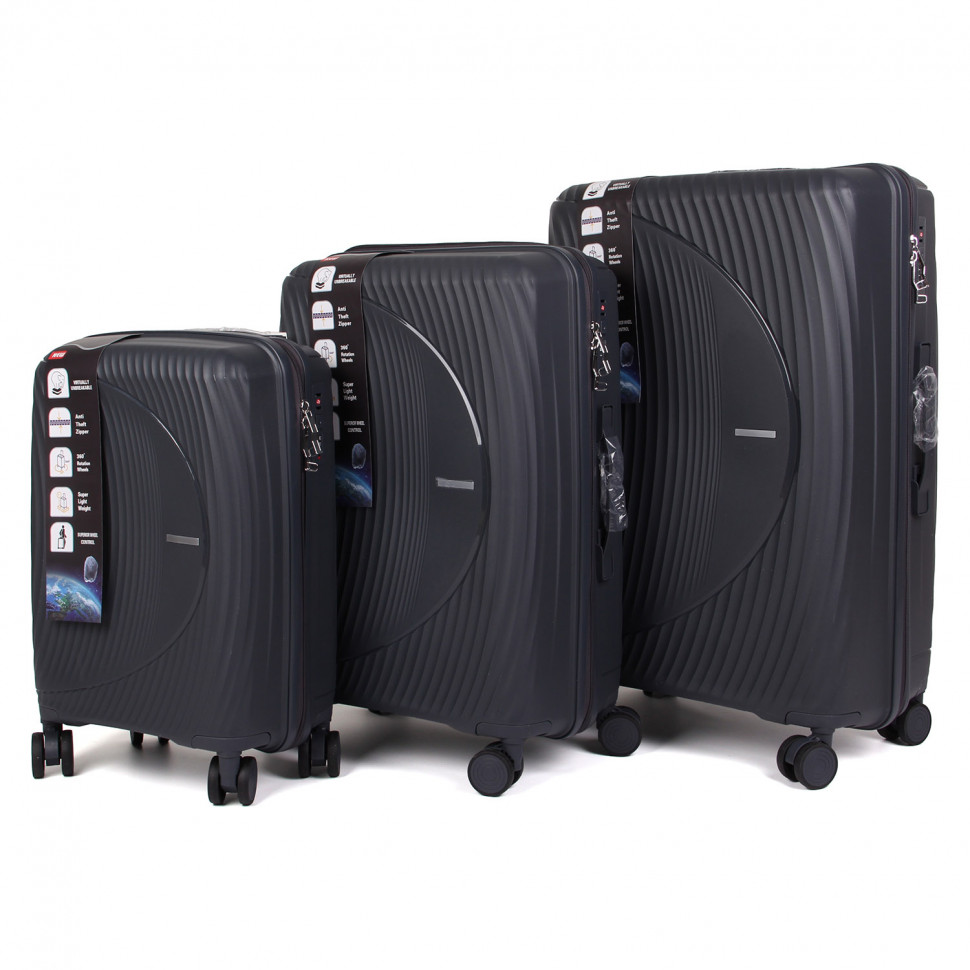 Набір валіз PP 608 D.Grey