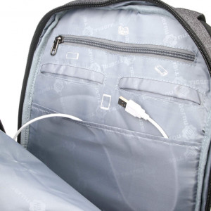 Рюкзак 14"  TIGERNU Т-В3164 USB Black grey