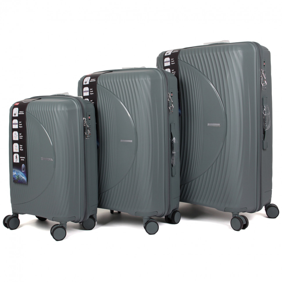 Набір валіз PP 608 Grey