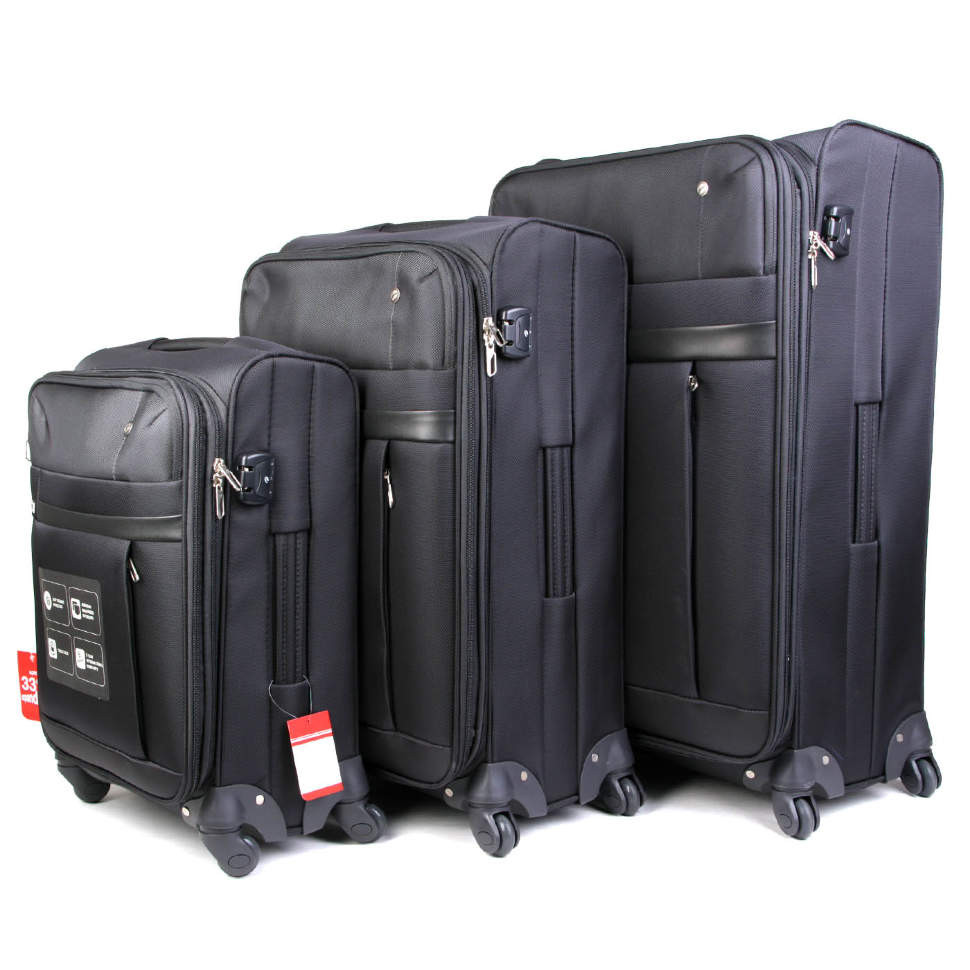Набор чемоданов VIP 566879-3  Black