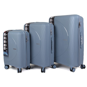 Набір валіз PP 608 Grey-blue