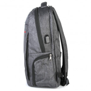 Рюкзак 14" TIGERNU Т-В3217 USB Black grey