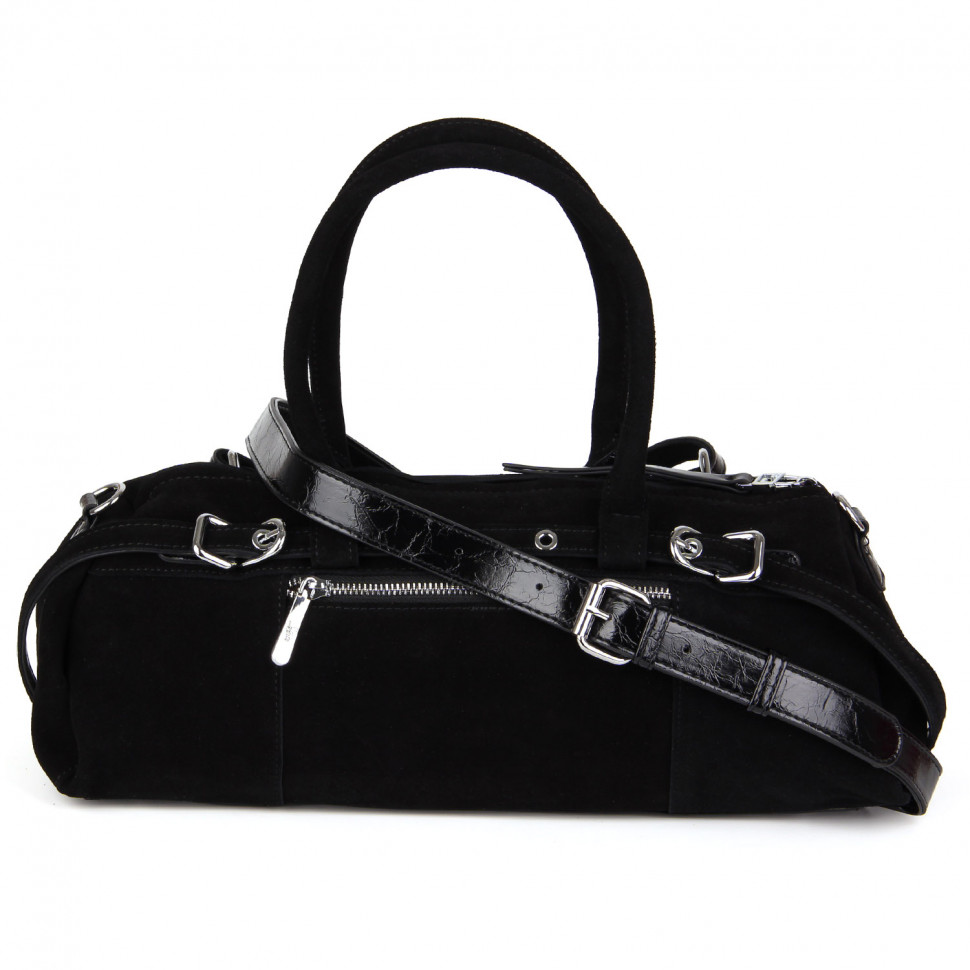 Сумка замш SAFENTA 98420 black F