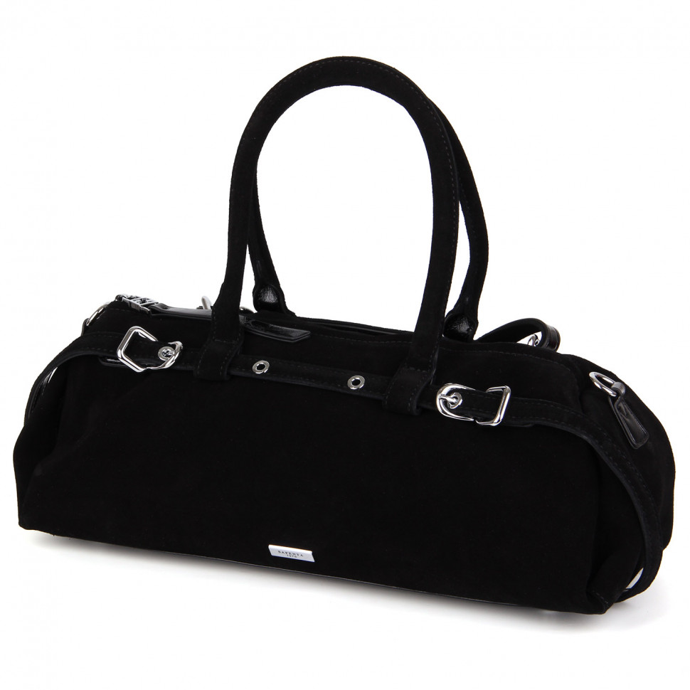 Сумка замш SAFENTA 98420 black F