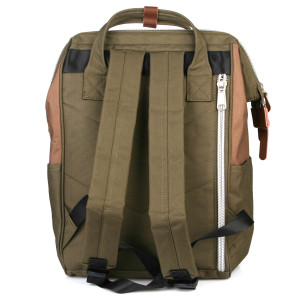 Рюкзак HIMAWARI  1881 - 35  D.GREEN / MOCHA  摩卡拼深军绿