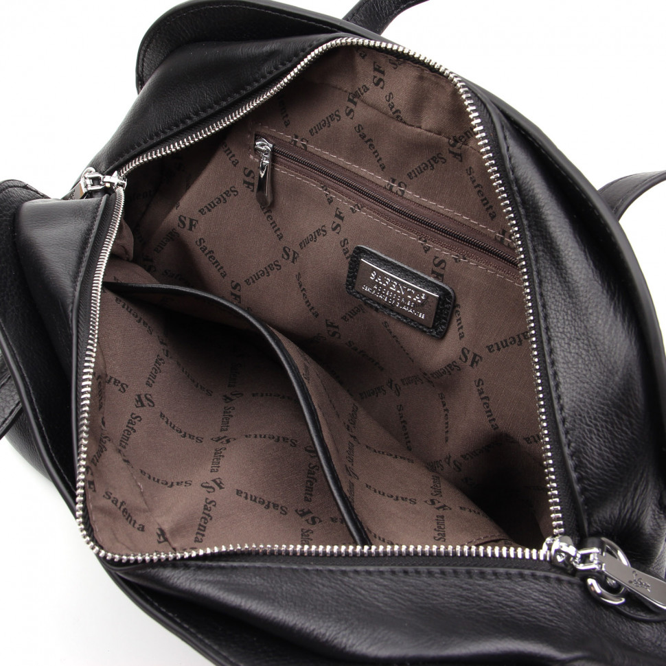 Сумка шкіра SAFENTA 9609 black F