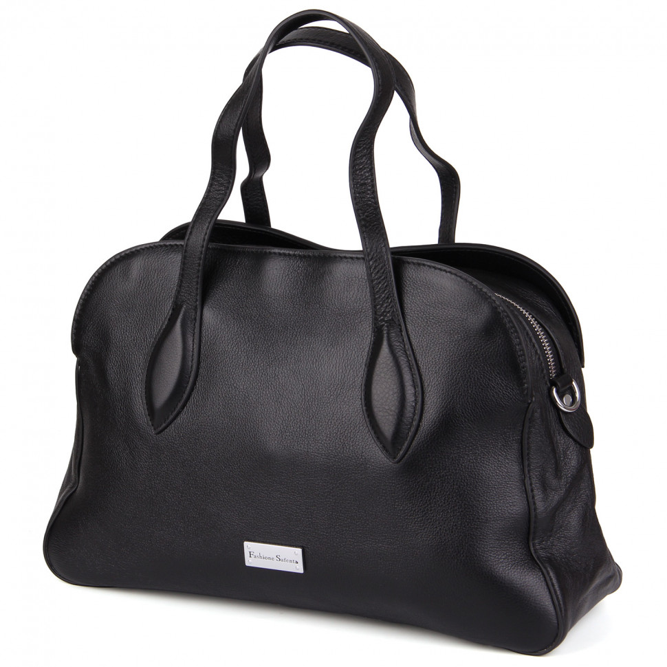 Сумка шкіра SAFENTA 9609 black F