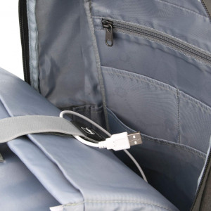 Рюкзак 15.6"  TIGERNU Т-В3361 USB Black grey