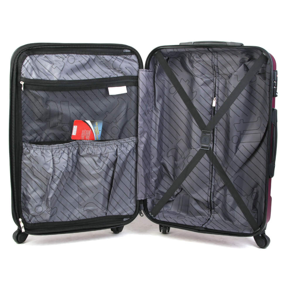 Набор чемоданов International Traveller ABS 0674-3  Purple