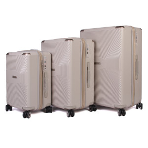 Набір валіз  1222 Cream Brown