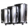 Набор чемоданов Solite 701-3  Silver Black