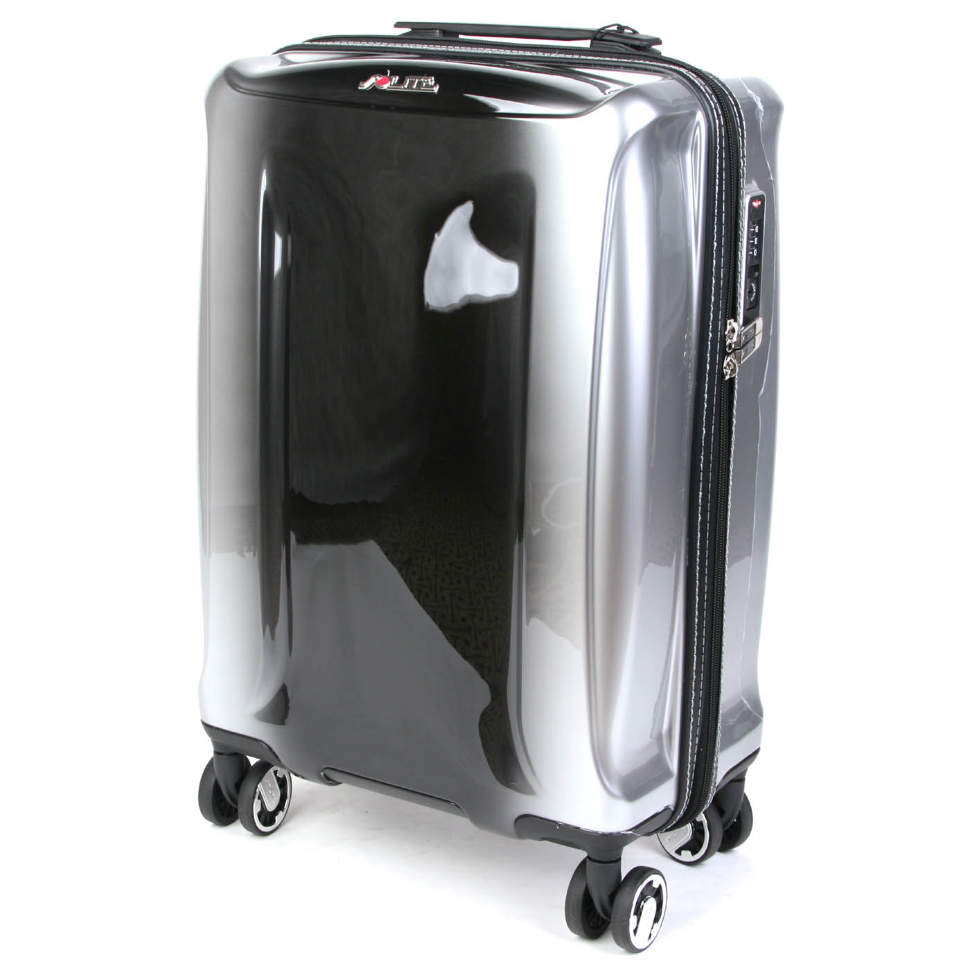 Набор чемоданов Solite 701-3  Silver Black
