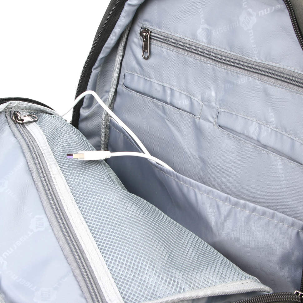 Рюкзак 15.6"  TIGERNU Т-В3533 USB Black