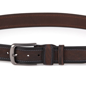 Ремінь 40 т.коричневий тертий припал №17 (40.02.4)