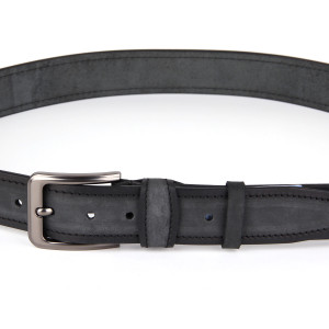 Ремінь 40 чорний люкс (терт+ прип) 40.01.43