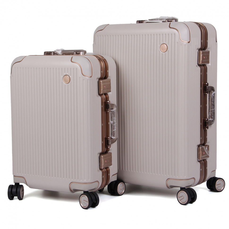 Набір валіз 328 (20-24)  Beige-Grey (Milk)