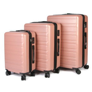 Набор чемоданов no logo 0092 - 3 Pink