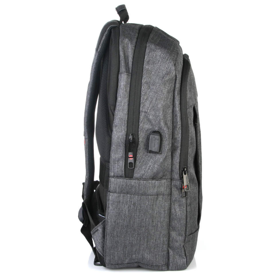 Рюкзак 17" TIGERNU Т-В3142 USB Black grey