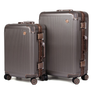 Набір валіз 328 (20-24)  L.Grey (Mineral Gold)