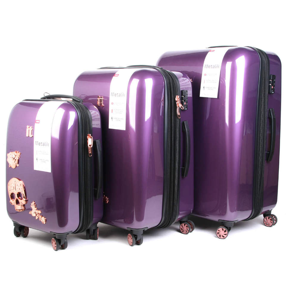 Набор чемоданов International Traveller ABS 1961-3  Purple