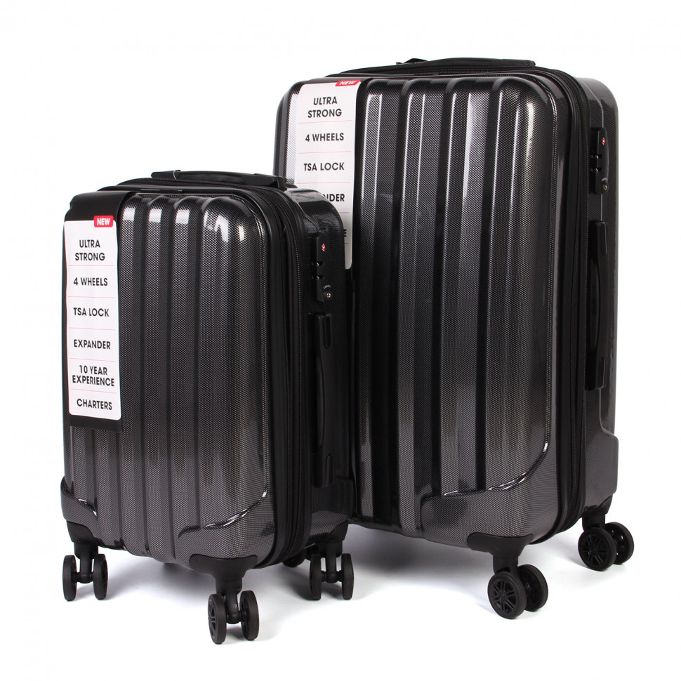 Набір валіз CHARTERS 0023-2 (20-24) Silver