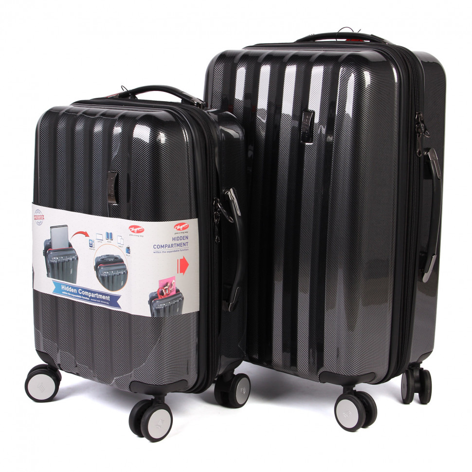 Набір валіз 7125 (20-24) Black