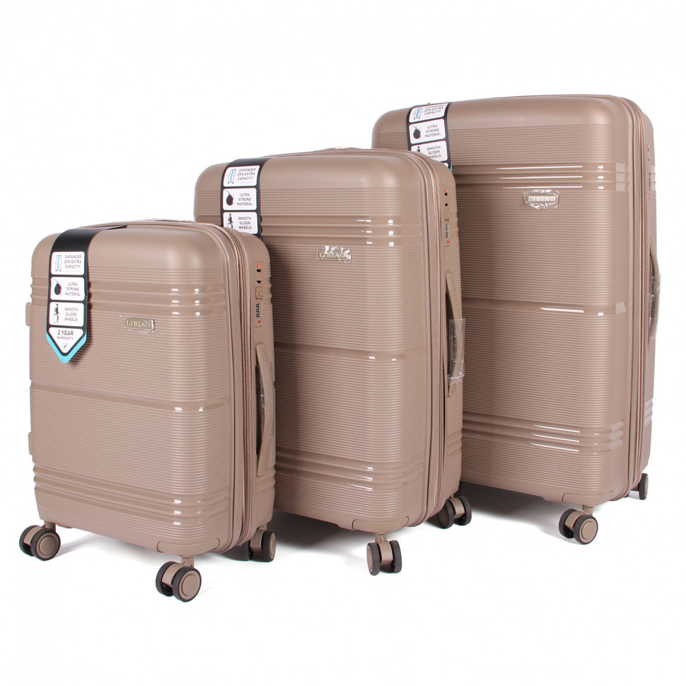 Набір валіз  FASHION P 807 Coffee