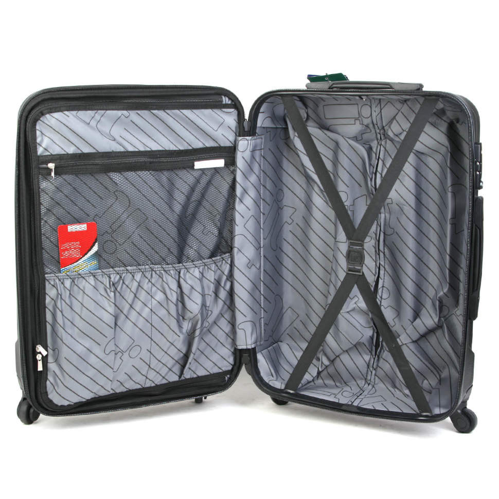 Набор чемоданов International Traveller ABS 0674-3  Black