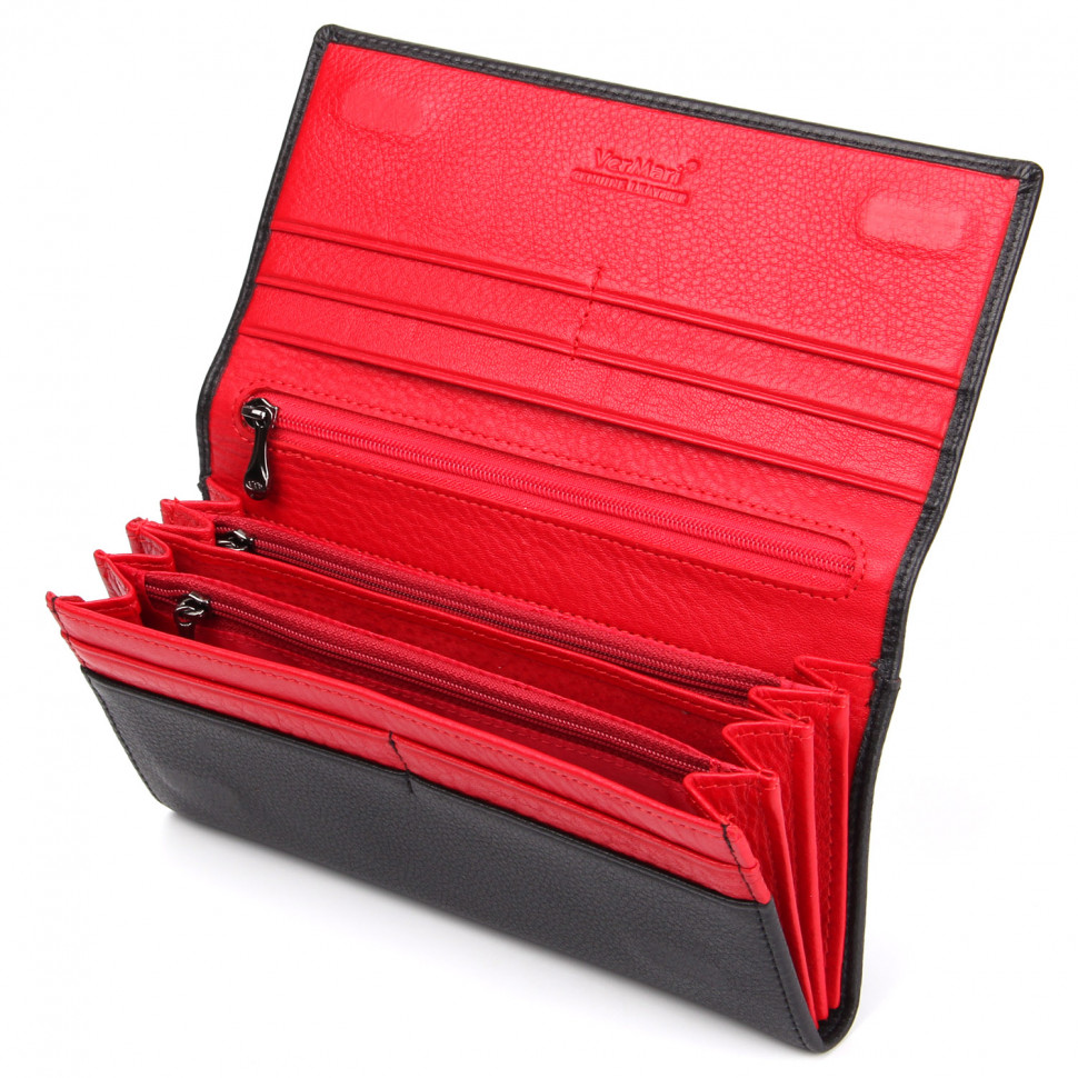 Гаманець VERMARI 72062-1806A BLACK/RED