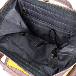 Рюкзак HIMAWARI  9001 - 32  姜黄拼米白