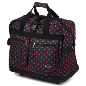 Сумка на колесах  EL-30  Black/Pink