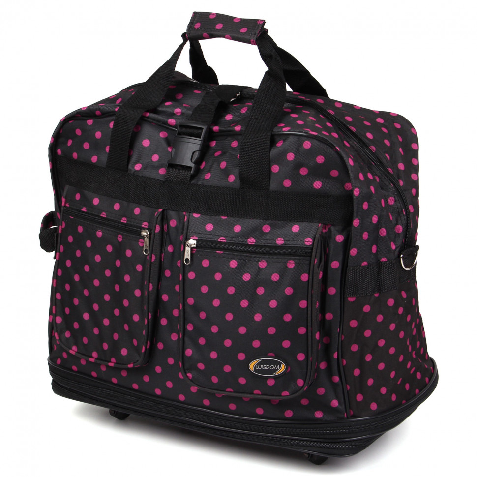 Сумка на колесах  EL-30  Black/Pink