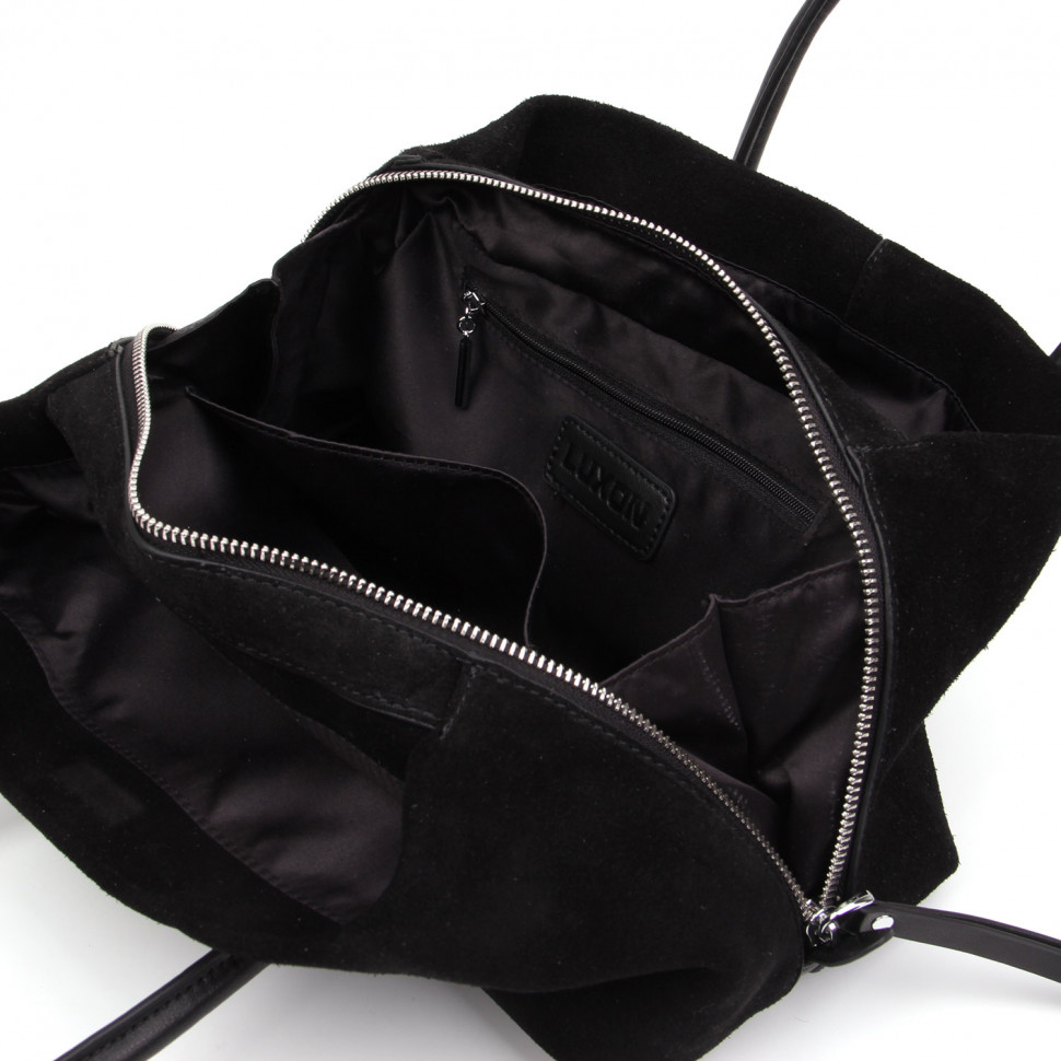 Сумка замша LUXON Y2331-F  BLACK