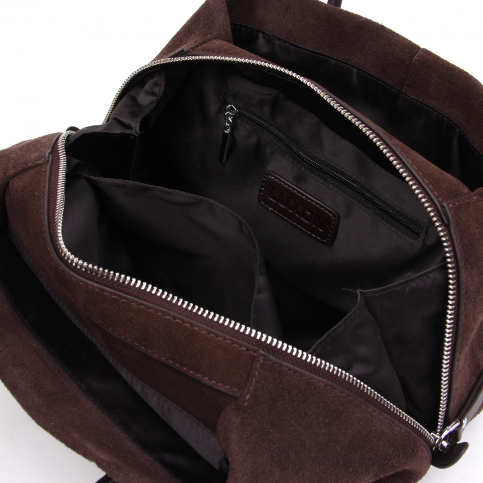 Сумка замша LUXON Y2331-F  CHOCOLATE