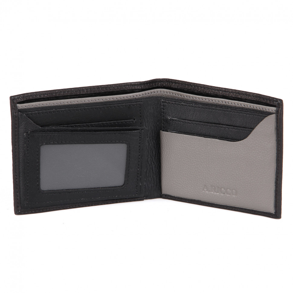 Портмоне ALFA RICCO 3803 BlackGrey NC