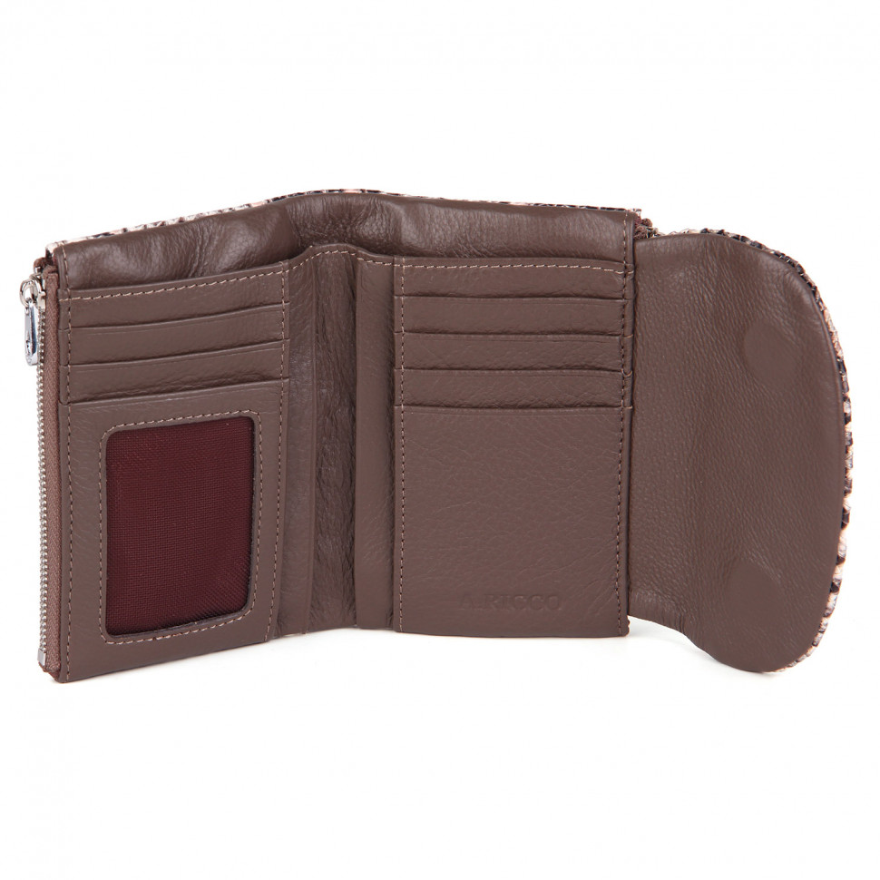 Гаманець ALFA RICCO 3294 Grey/Coffee 26SN1