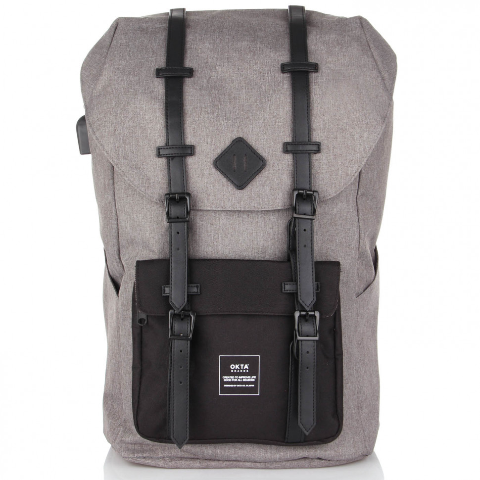 Рюкзак OKTA  1902 BLACK/GREY